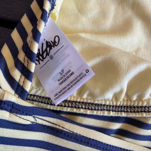 Mossimo Blue Stripe Halter Tank Top Size Small - Picture 5 of 5